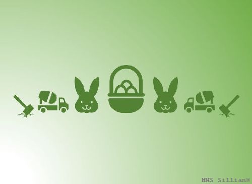 Osterdekortaion aus Beton